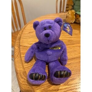 Limited Treasures Randy Moss Minnesota Vikings 98 Test Issue Bear 84 Purple Rare